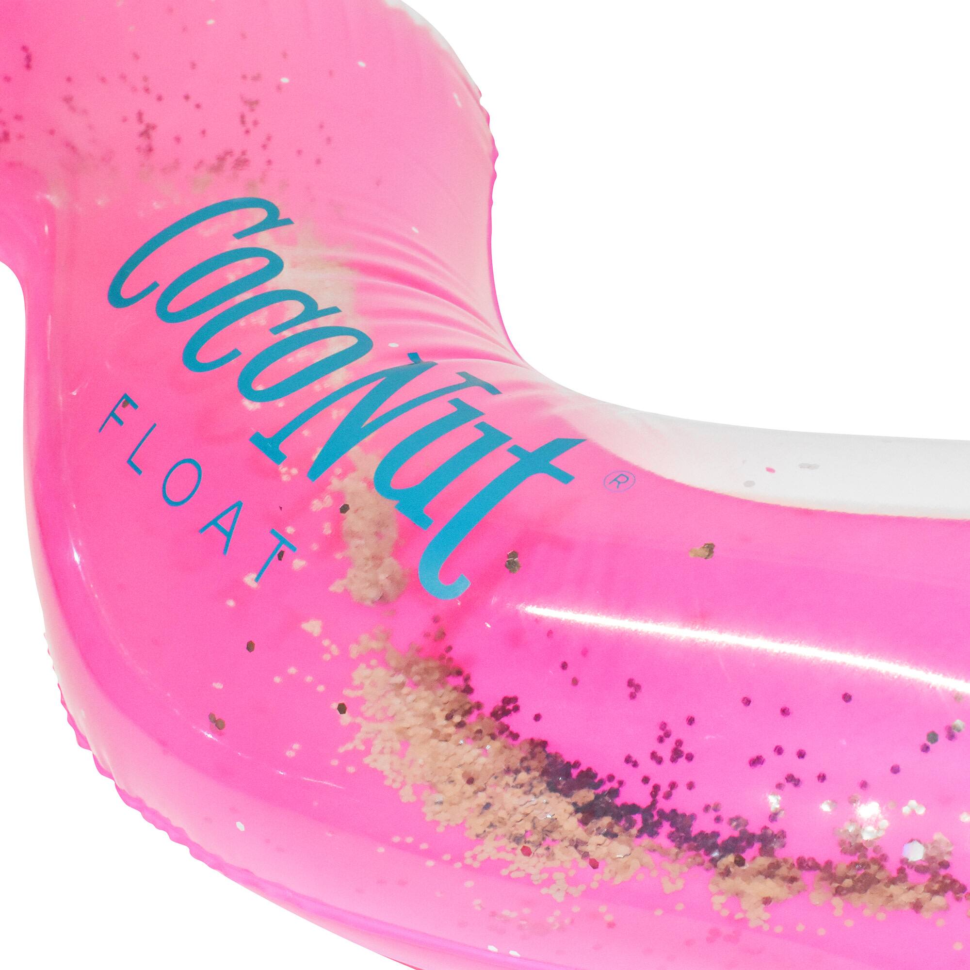 CocoNut Float 4ft. Pink Glitter Heart Pool Float